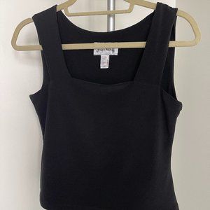 Black Joseph Ribkoff Square Neck Top